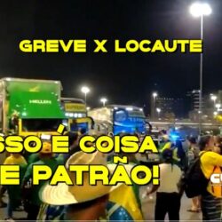 Essa “paralisação” de caminhoneiros é coisa de patrão. Greve é diferente de locaute