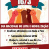 16/3 – DIA NACIONAL DE LUTA E MOBILIZAÇÃO