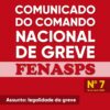 COMUNICADO DO CNG/FENASPS: LEGALIDADE DA GREVE E MEDIDAS JUDICIAIS CABÍVEIS