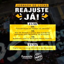 NA LUTA POR REPOSIÇÃO SALARIAL, ENTIDADES DOS SPFS REALIZAM MAIS UMA JORNADA DE LUTAS