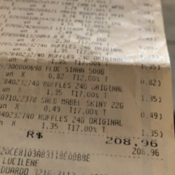 Internauta compra 79 itens no mercado por R$ 208… em 2012