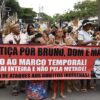 Em Fortaleza, Indigenistas da Funai e povos indígenas protestam pelas mortes de Bruno e Dom