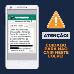 ATENÇÃO, SERVIDOR(A): CUIDADO COM O GOLPE!