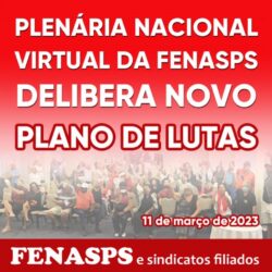 PLENÁRIA NACIONAL DA FENASPS APROVA A REALIZAÇÃO DE UM DIA NACIONAL DE LUTAS EM 20 DE MARÇO