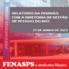 Relatório da reunião com a Diretoria de Gestão de Pessoas do INSS