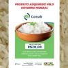 Arroz importado pelo governo já tem rótulo e custará R$ 20 o pacote de 5kg