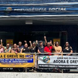 Os/As Servidores/as do INSS entraram em greve nesta terça-feira (16/07).