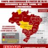 MAIS DOIS ESTADOS ADEREM À GREVE NA BASE DA FENASPS. CONFIRA O MAPA ATUALIZADO NESTA SEGUNDA, 22