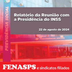 RELATÓRIO DA REUNIÃO COM A PRESIDÊNCIA DO INSS