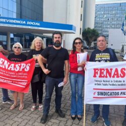 Em ocupação na Direção Central do INSS, CNG-FENASPS protocola ao presidente da autarquia notificação extrajudicial e solicitação de intercessão junto ao MGI e ao MPS