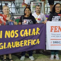 Coletivo Vamos à Luta se mobiliza em defesa de Glauber Braga e da democracia na Praça da Gentilândia
