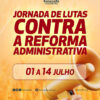 Jornada de lutas contra a reforma administrativa
