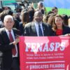 Em evento no Planalto, FENASPS entrega reivindicações dos servidores da base do Seguro e Seguridade pessoalmente ao presidente Lula