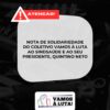 NOTA DE SOLIDARIEDADE DO COLETIVO VAMOS À LUTA AO SINDSAÚDE E AO SEU PRESIDENTE, QUINTINO NETO