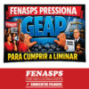 FENASPS PRESSIONA GEAP PARA CUMPRIR A LIMINAR