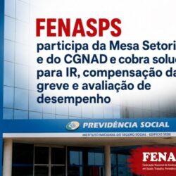 FENASPS participa da Mesa Setorial e do CGNAD e cobra solução para IR, compensação da greve e avaliação de desempenho