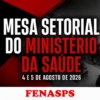 Relatório da Reunião da MSNNP/MS – Mesa Setorial Nacional de Negociação Permanente do Ministério da Saúde, realizada nos dias 4 e 5 de agosto de 2026